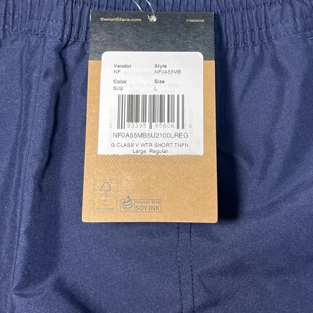 NEW The North Face Girls Class V Water Short Flash Dry Hiking Blue Large (14/16)